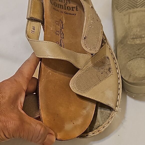 Finn Comfort Sandals Tan Fisherman Leather size 40 (10 us) - Picture 6 of 7